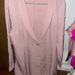 Saint Genies Pearl Embellished Blazer